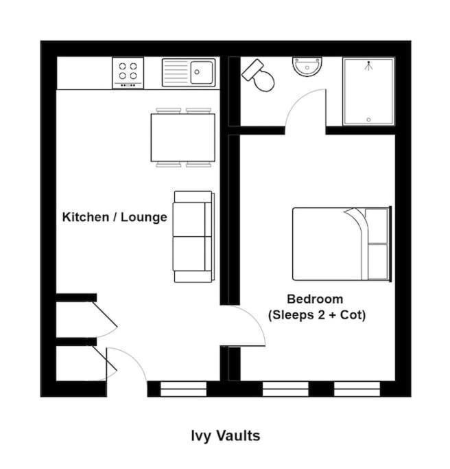 Unique 1 Bedroom Apartment-Bath Extérieur photo